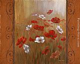 Vivian Flasch Poppies & Morning Glories I painting
